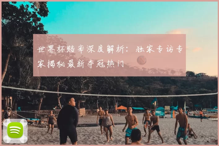 世界杯赔率深度解析：独家专访专家揭秘最新夺冠热门